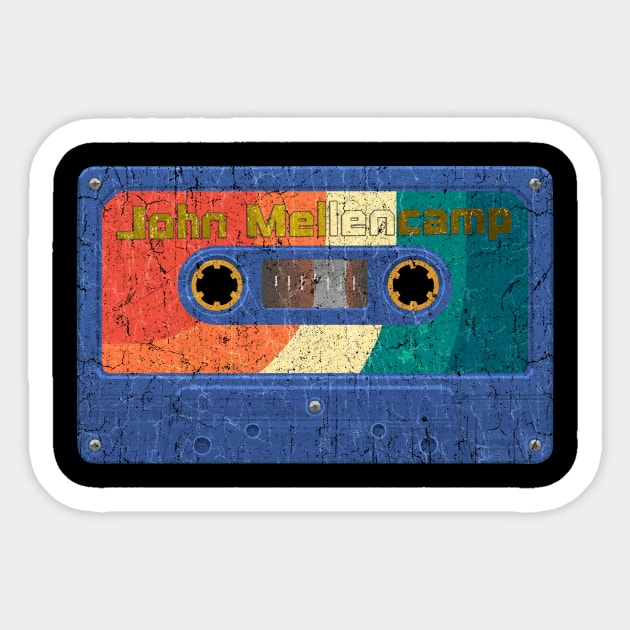 Cassete vintage John Mellencamp Sticker by bardo_bardon